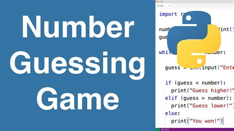 Number Guessing Game Python Example Youtube