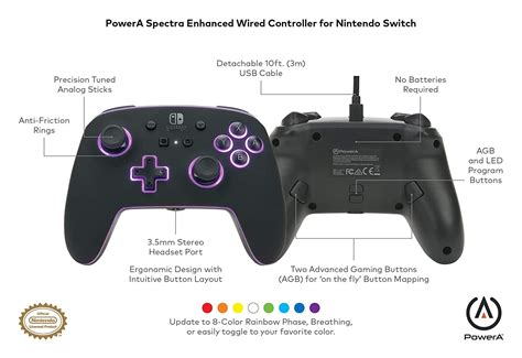 Powera Spectra Enhanced Wired Controller For Nintendo Switcholed