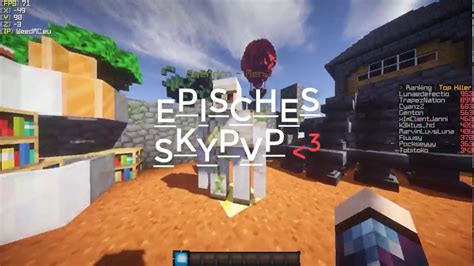 Minecraft Skypvp Server Ip 18 Deutsch 188 116 German Youtube