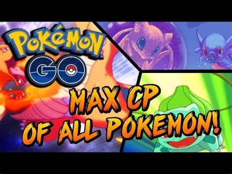 In deference to that, their current max cp in pokémon go is tied too. POKEMON GO - MAX CP OF ALL 151 POKEMON! (Pokemon GO Top 10 ...