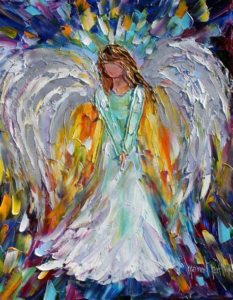 Original Painting Angel Abstract Modern By Karensfineart