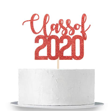 Buy Innoru Glitter Class Of 2020 Cake Topper Gongrats Grad Congrats