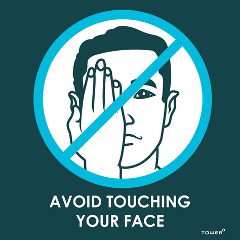 Avoid touching your face (1) - 190mm x 190mm - StickerandLabelSA.co.za ...