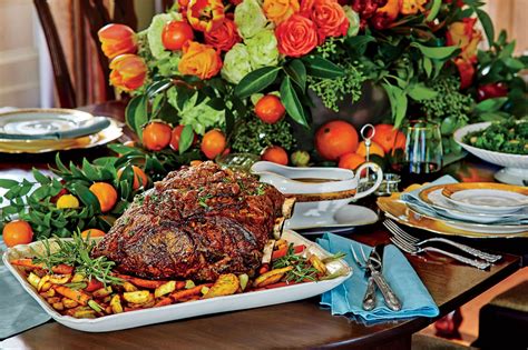 Holiday roast beef recipes 18. Peppercorn-Crusted Standing Rib Roast with Roasted Vegetables Recipe | MyRecipes