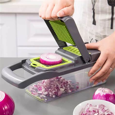 Multi Function Vegetable Cutter With Steel Blade Mandoline Slicer Fruit