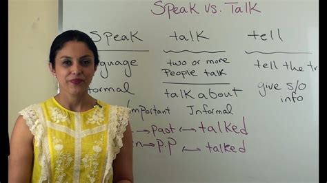 Speak Vs Talk Youtube