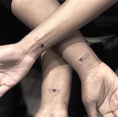 Three Hearts Makes One Matching Tattoos Done By Tattoobychang In New