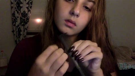 Asmr Brushing Your Hair Brush Sounds And Tapping Youtube