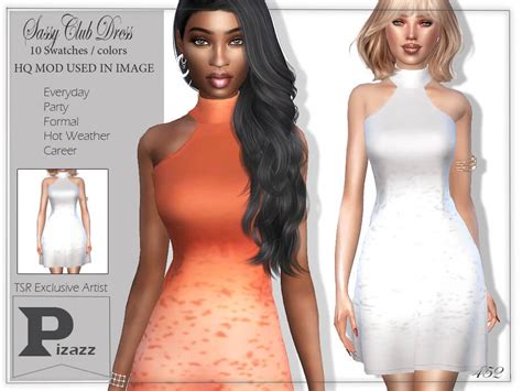 The Sims 4 Club Dress By Pizazz From Tsr The Sims Book