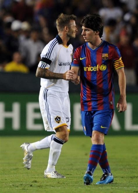 Foto Lionel Messi Y David Beckham Barcelona Vs La Galaxy