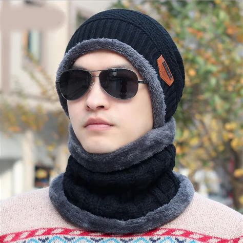 Hat Scarf Caps Neck Warmer Winter Hats For Men Women Skullies Beanies