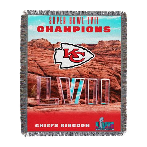 Officially Licensed Nfl Chiefs Super Bowl Lvii Champions Tapestry