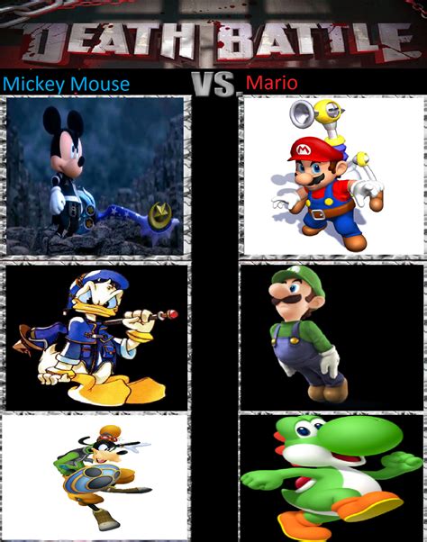 Mickey Mouse Vs Mario By Keyblademagicdan On Deviantart