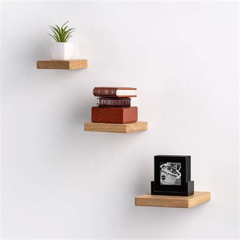 Wooden Floating Square Shelf Plants Books Keys Candles Etsy