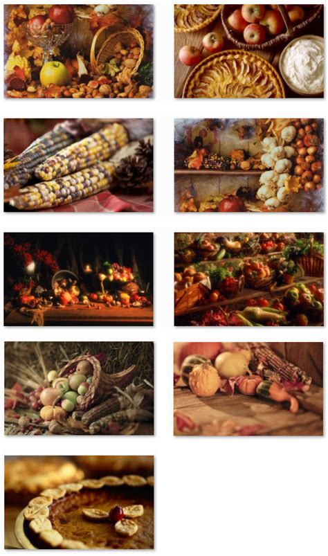 Thanksgiving Desktop Fun Autumn Bounty Theme For Windows Pureinfotech