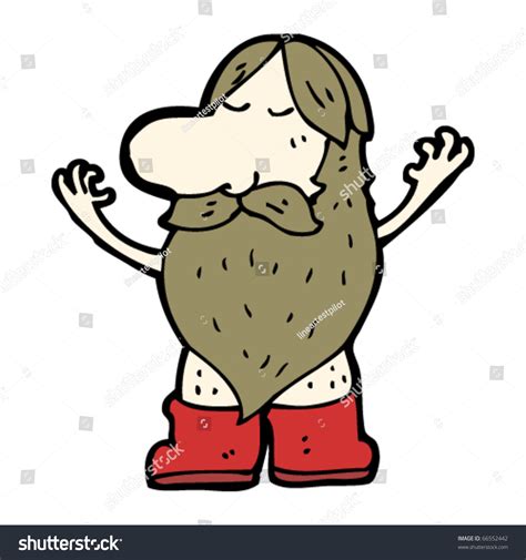 Nudist Man Cartoon Stock Vector Illustration Shutterstock