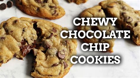 The Best Chewy Chocolate Chip Cookies Recipe Youtube