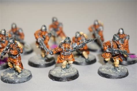 Forgeworld Death Korps Of Krieg Infantry Squad Advancing Painted Ebay