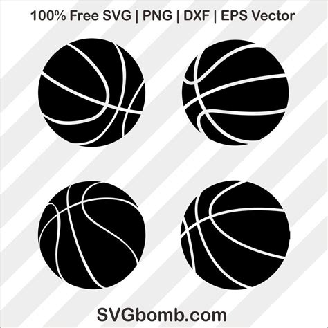 Basketball Ball SVG Cut File for Silhouette Cameo | SVGBOMB