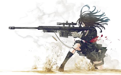 Now with post flairs woohooi am really cool flair (self.animegirlswithguns). Anime Gun Fight Wallpapers - Wallpaper Cave