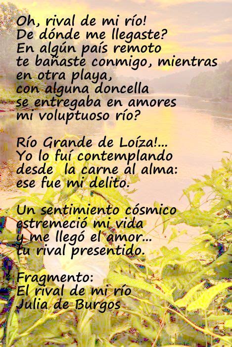El Rival De Mi Río Julia De Burgos Fragmento 32 PoesÍa Poetry