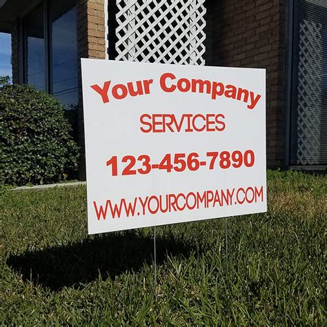 Vibe Ink Custom Full Color Yard Or Lawn Signs Double Sided