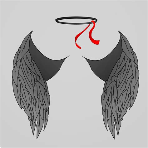 Fallen Angel Wings Drawings