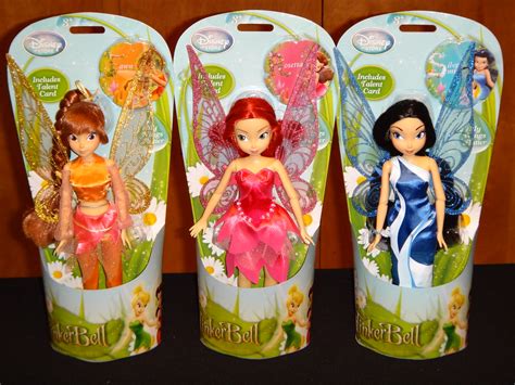 Disney Store Tinkerbell Flutter Wing Fairy Dollssilvermistvidiafawn
