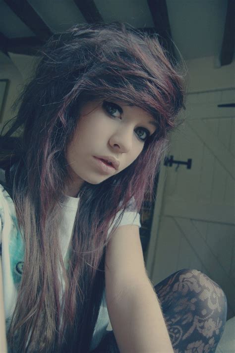 Oh My Gawdz Miss My Long Layered Hair So Much Brown Scene Hair Emo