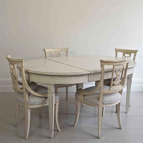 Swedish Gustavian Style Dining Table In Antique Furniture