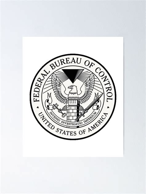 Federal Bureau Of Control Control Game Logo Poster For Sale By Shop