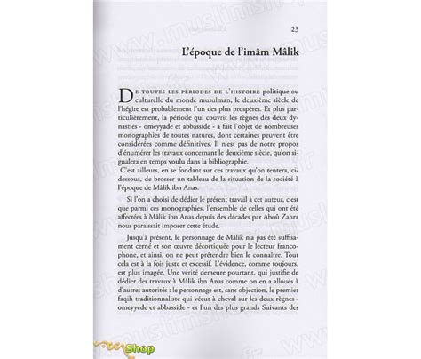 La Vie De Limâm Mâlik Sa Vie Son Oeuvre Par Abdelhamid Temsamani