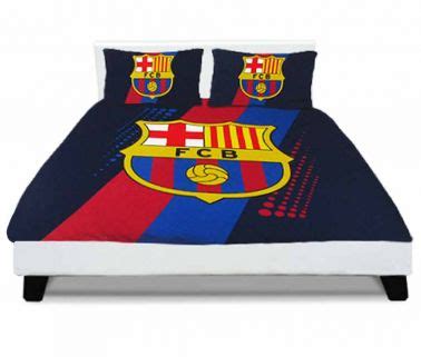 Creative bedroom ideas for boys with barcelona football fan club theme with favourable barcelona themed wardrobe jercy wall decoration. FC Barcelona Double Bed Duvet Set Barca Bed Set
