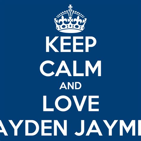 Keep Calm And Love Jayden Jaymes Poster Maggicplus Keep Calm O Matic