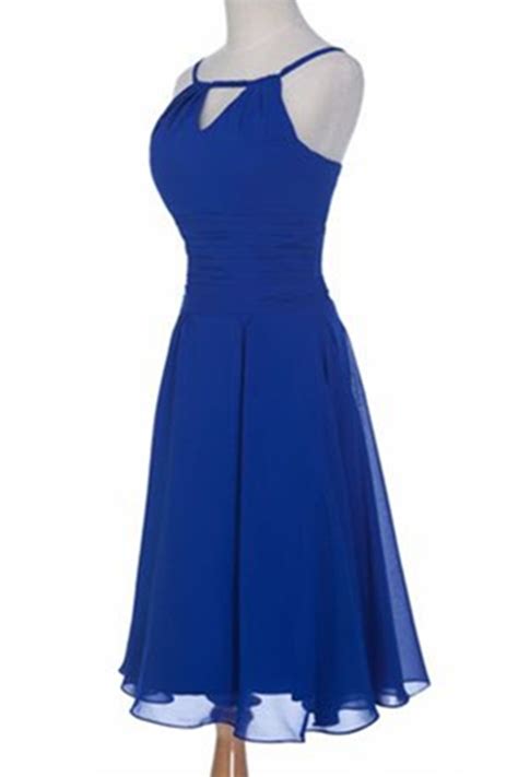 Royal Blue Simple Chiffon Homecoming Dressesshort Prom Dresses On Luulla