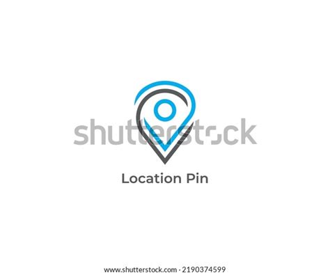 Location Pin Logo Concept Icon Sign Stock Vector Royalty Free