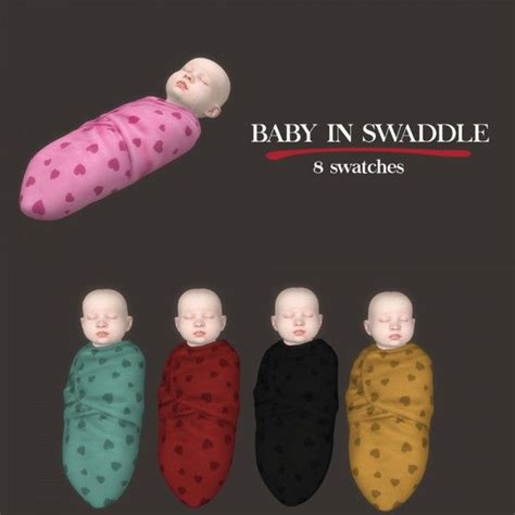 Leo Sims Baby In Swaddle For The Sims 4 Sims Baby Sims 4 Toddler