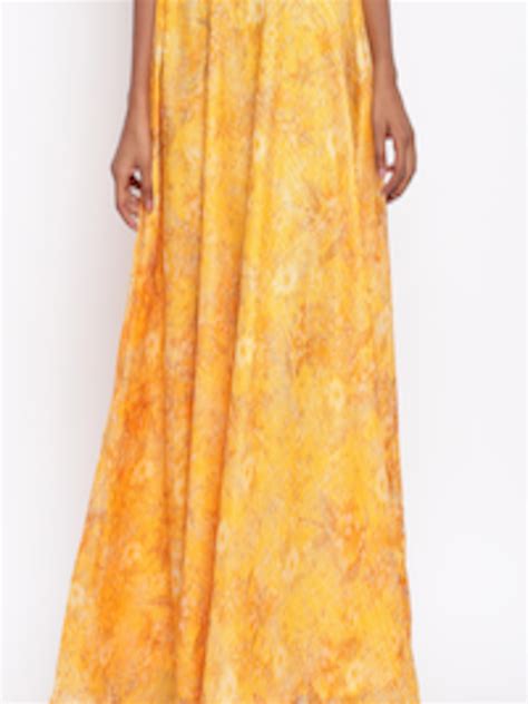 Buy Truebrowns Women Yellow Printed Maxi Skirt Skirts For Women