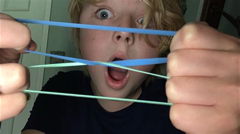 How To Link Two Rubber Bands Magic Youtube