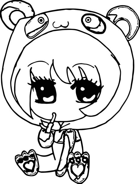 Anime Chibi Girl Coloring Pages