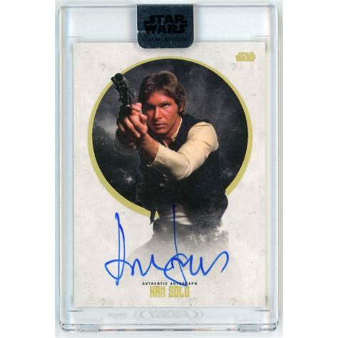 Harrison Ford As Han Solo Topps Star Wars Stellar Signatures