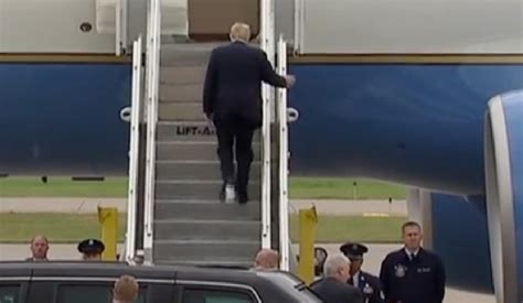 Trump Toilet Paper Video President Boards Air Force One With What