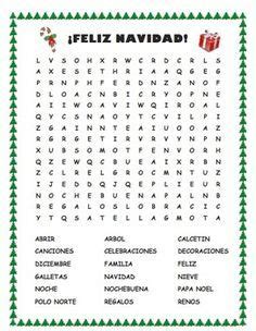 Free Printable Spanish Christmas Worksheets FREE PRINTABLE TEMPLATES