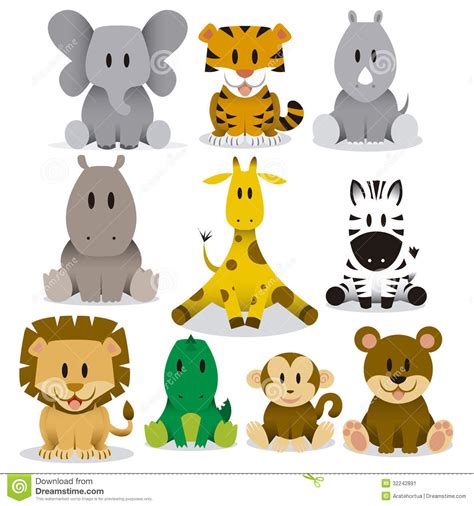 Cute Cartoon Wild Animal Clipart 20 Free Cliparts