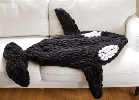 Arm Knit Orca Whale Blanket Pattern