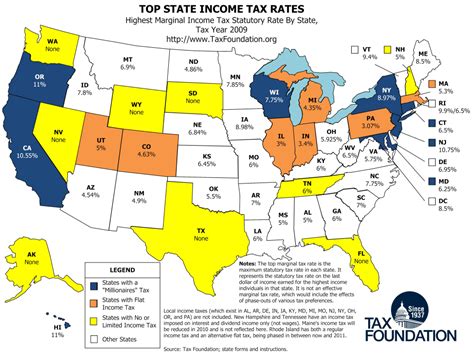 A tax that you have to pay on your income, usually higher for people with larger income tax. Map: Top State Income Tax Rates | Tax Foundation