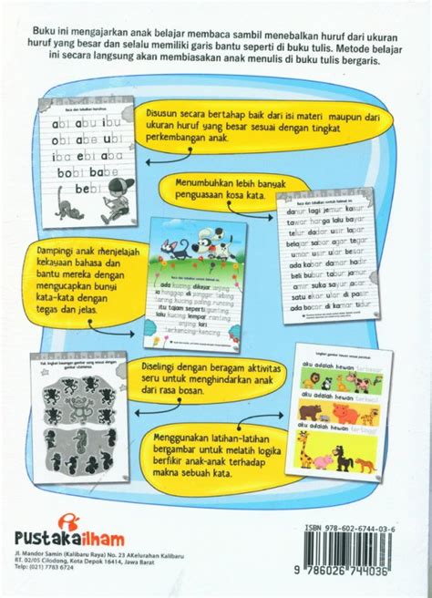 Materi Membaca Anak Tk B Belajar Membaca Tiga Suku Kata Ebook Anak