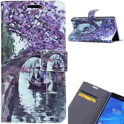 Caselink Premium Leather Wallet Case Cover For Sony Xperia Z3 With Card