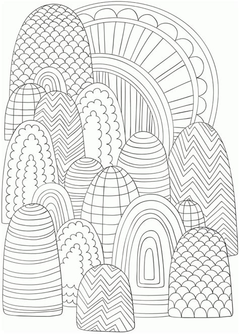 30+ Easy Printable Abstract Coloring Pages Images