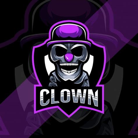 Clown Cute Mascot Logo Esport Template Premium Vector Freepik